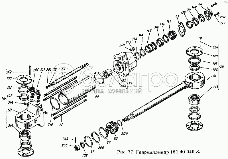 Гідроциліндр 151.40.040-3