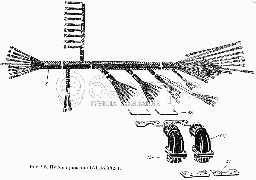 Пучок дротів 151.48.082-4