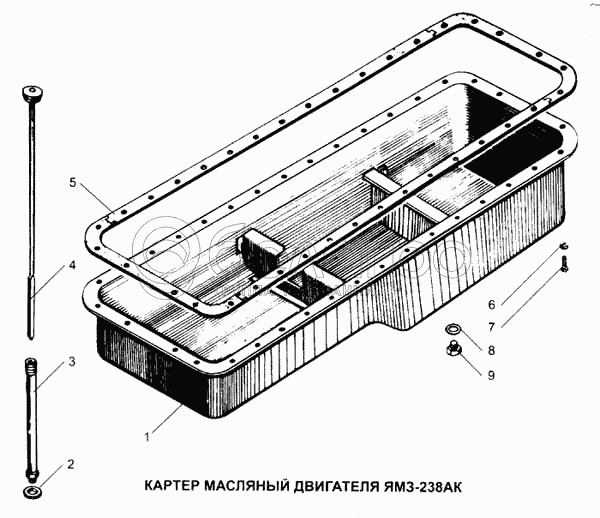 Масляний картер двигуна ЯМЗ-238АК
