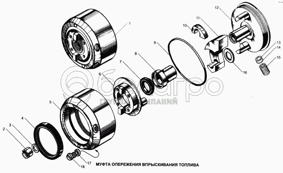 Муфта випередження впорскування палива
