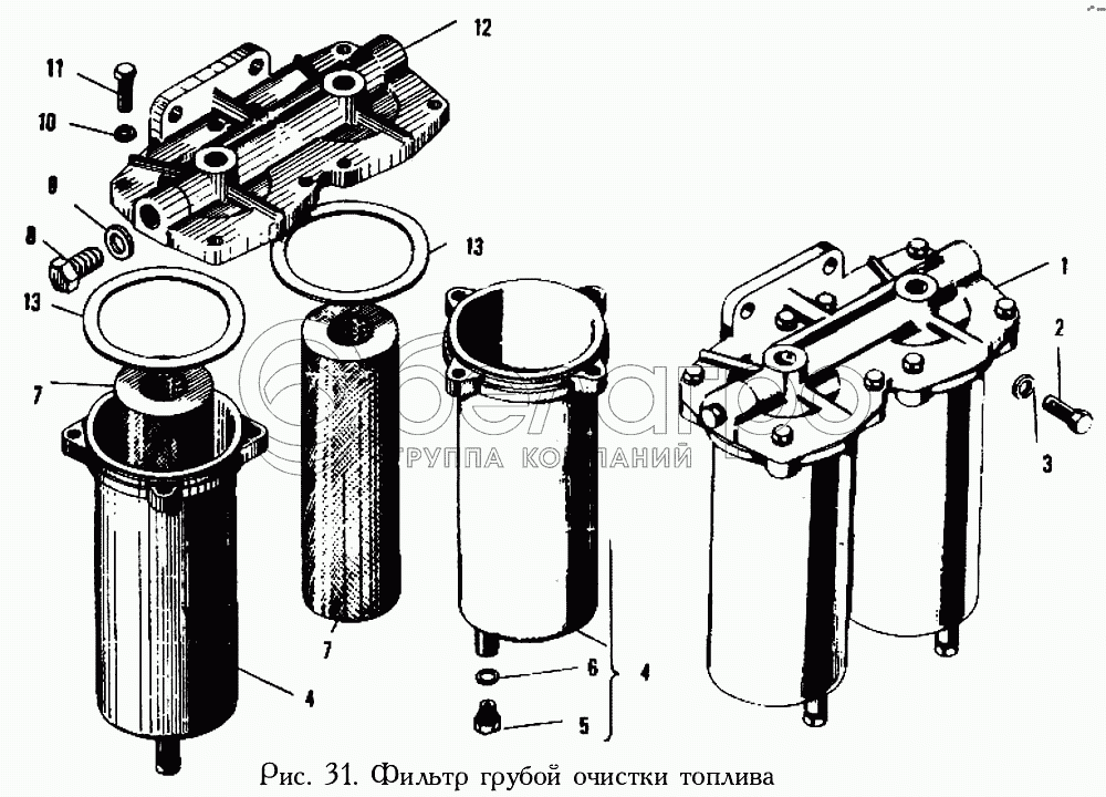 Фільтр грубого очищення палива