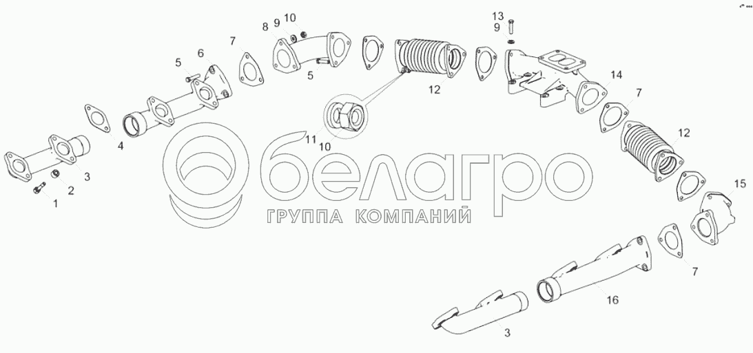 238Б-1008001 Установка газопровода