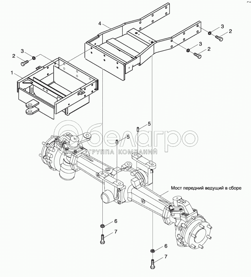 TE254.312G Каркас у зборі