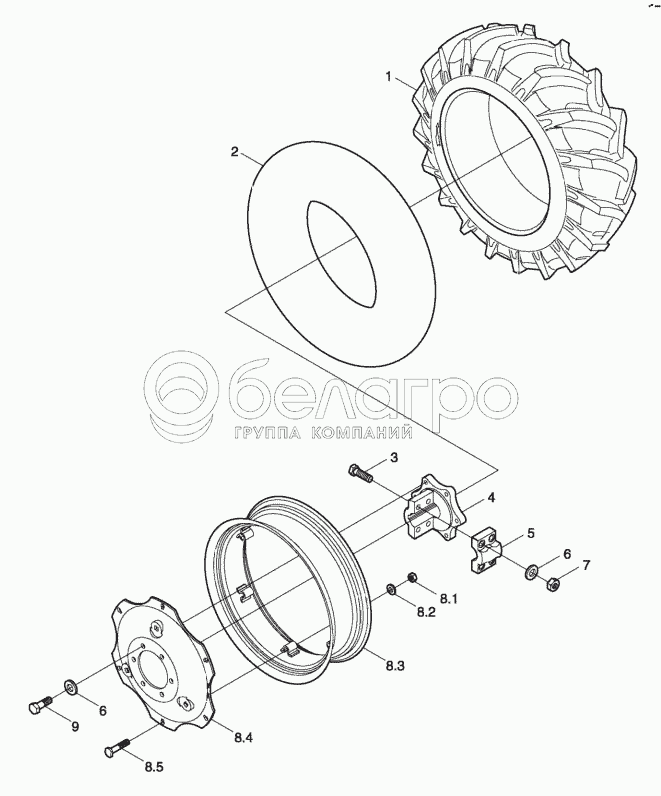FT250.34F.001 Колесо заднее в сборе