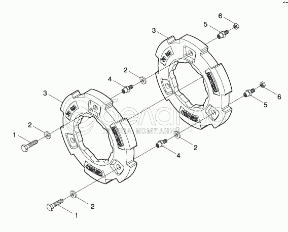 FT250.91В.001 Балласт задний в сборе