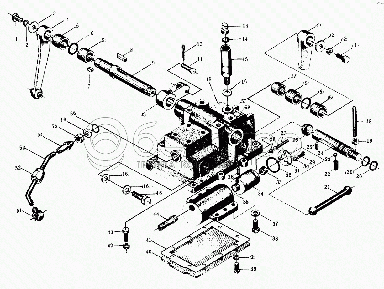 Гідробак у зборі (підйомник насоса) (старого зразка)