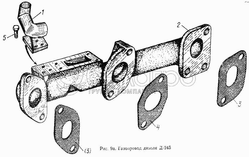 Газопровід дизеля Д-245