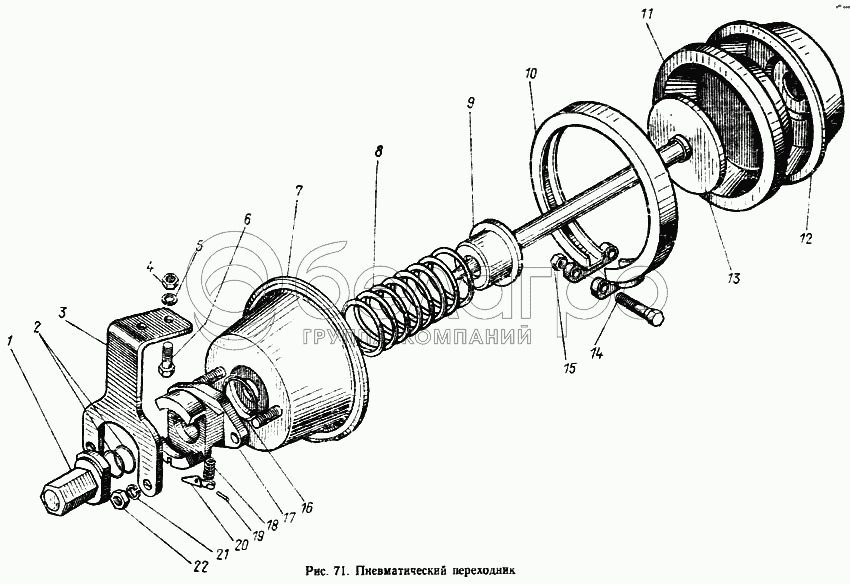 Пневматичний перехідник