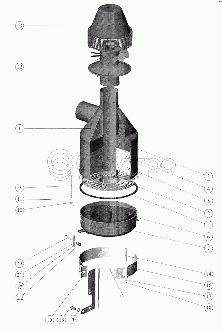 Повітряочисник (Д-245/Д-245С) (1025, 1025.2)