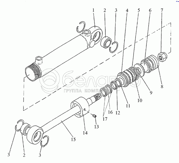 Гідроциліндр 50x25-200