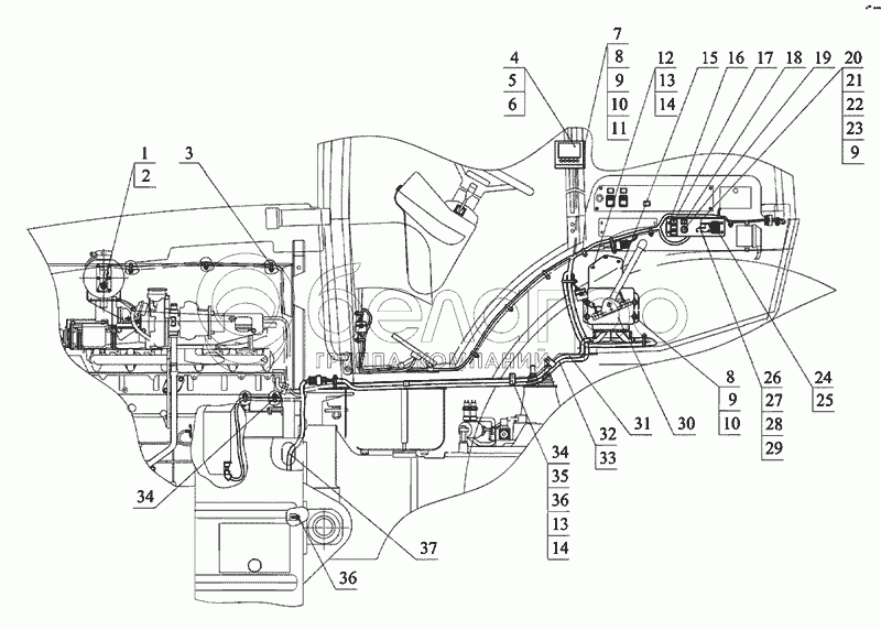 Система управління двигуном «DEUTZ» 2022Д.4-8700910-Б