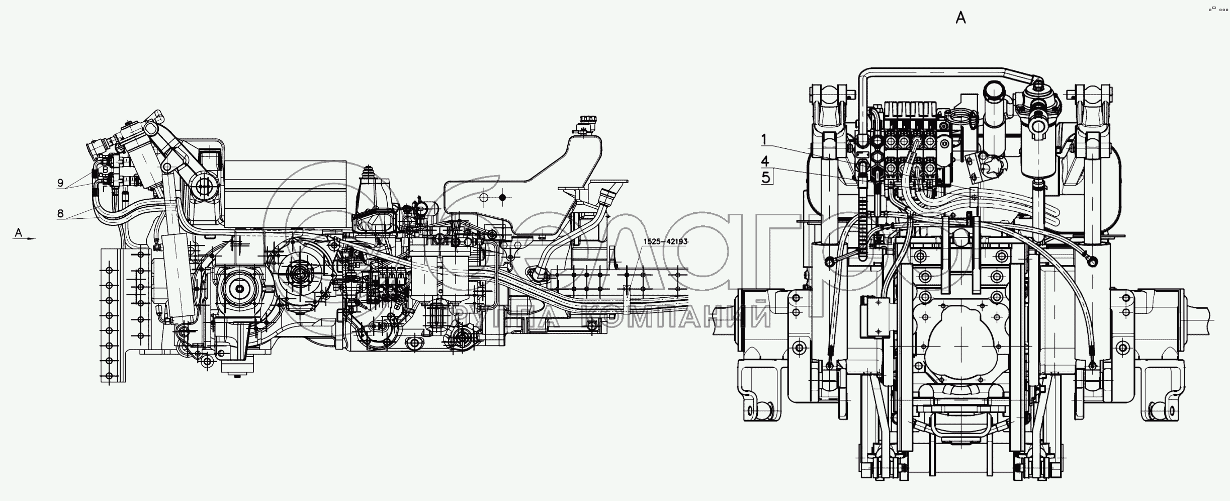 Гидросистема управления ПНУ