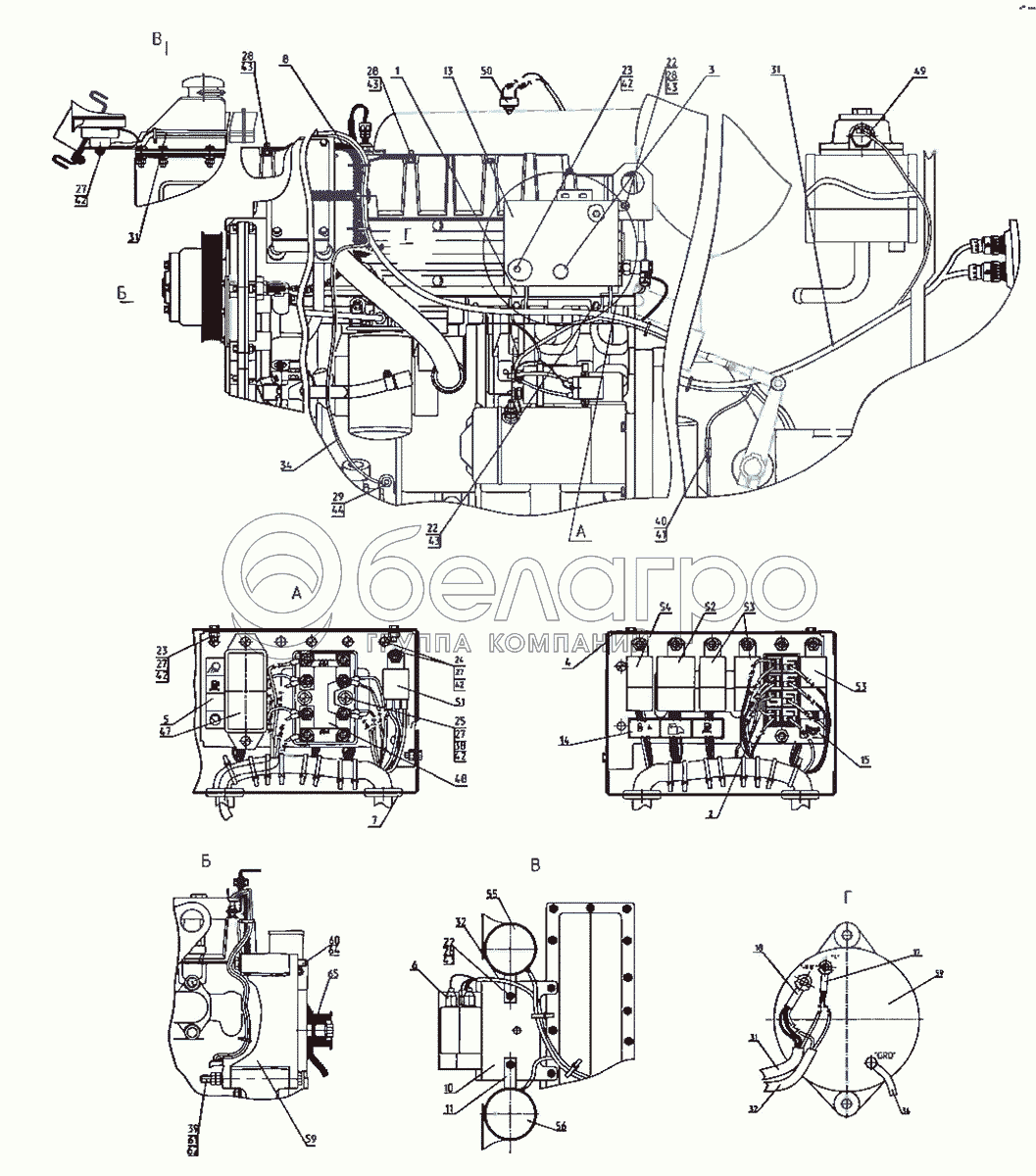 Електрообладнання двигуна (2522ДВ/2522.1/3022ДВ/3022.1)