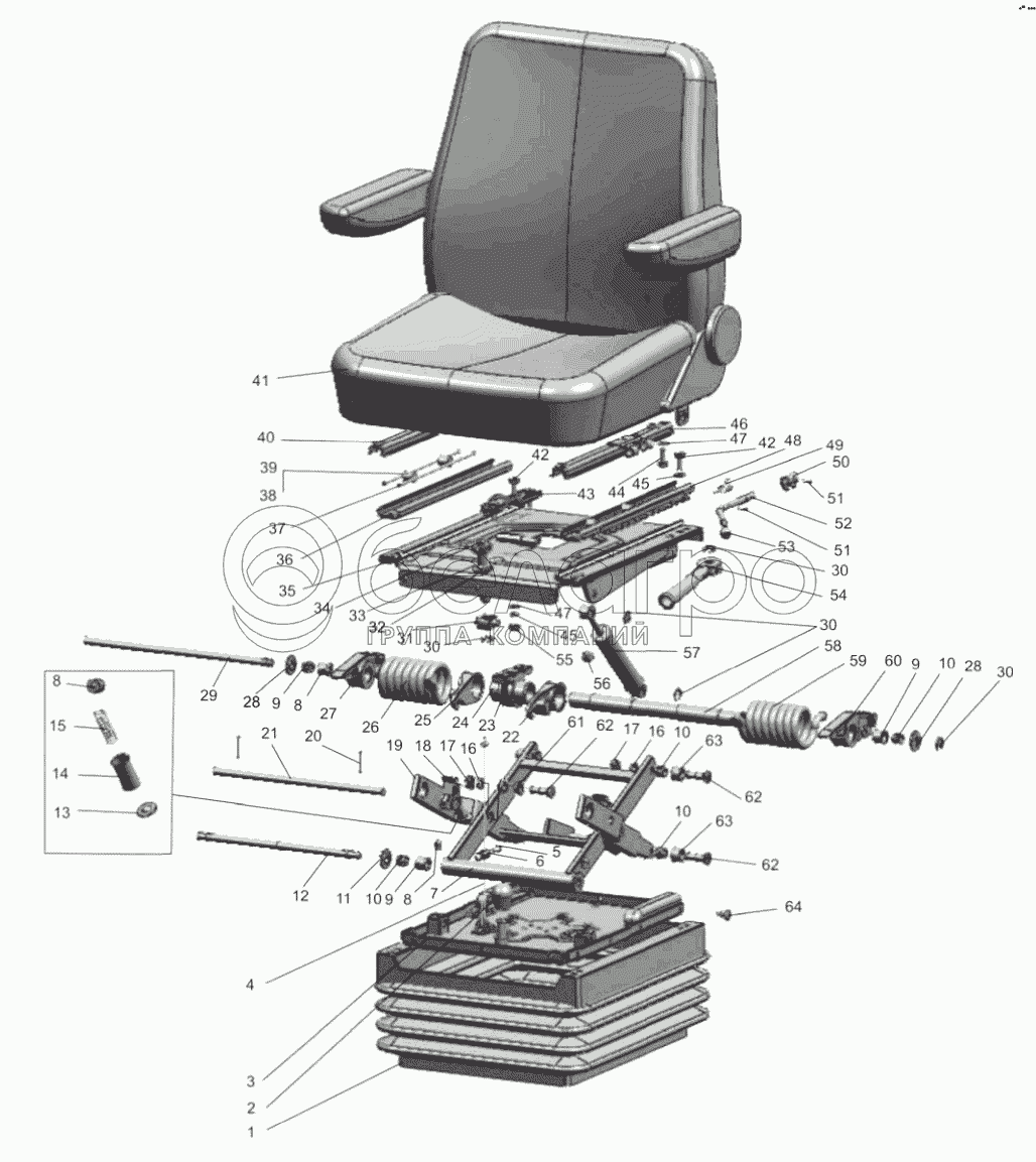 Сидіння оператора 80-6800010/80-6800010-01