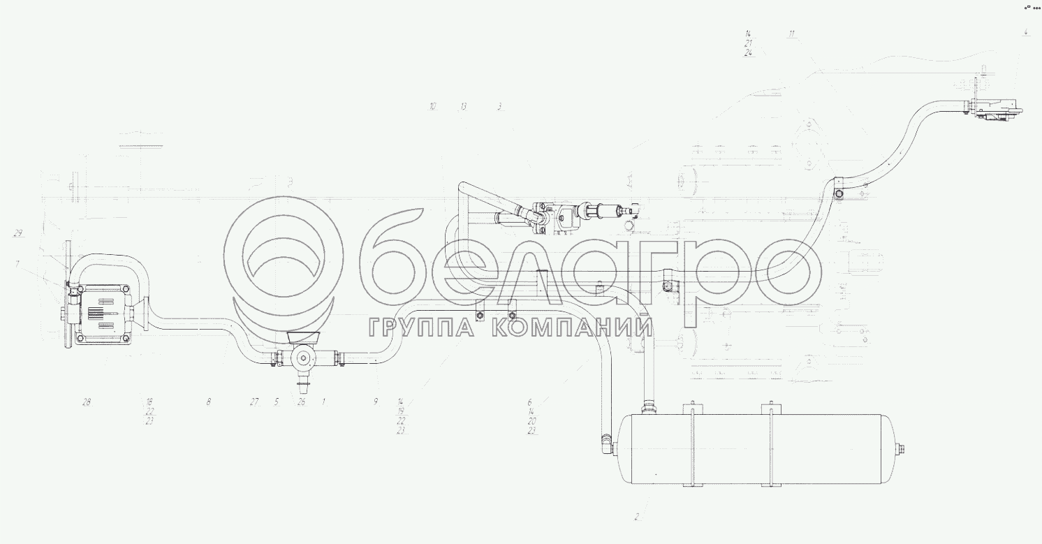 Установка пневмопривода