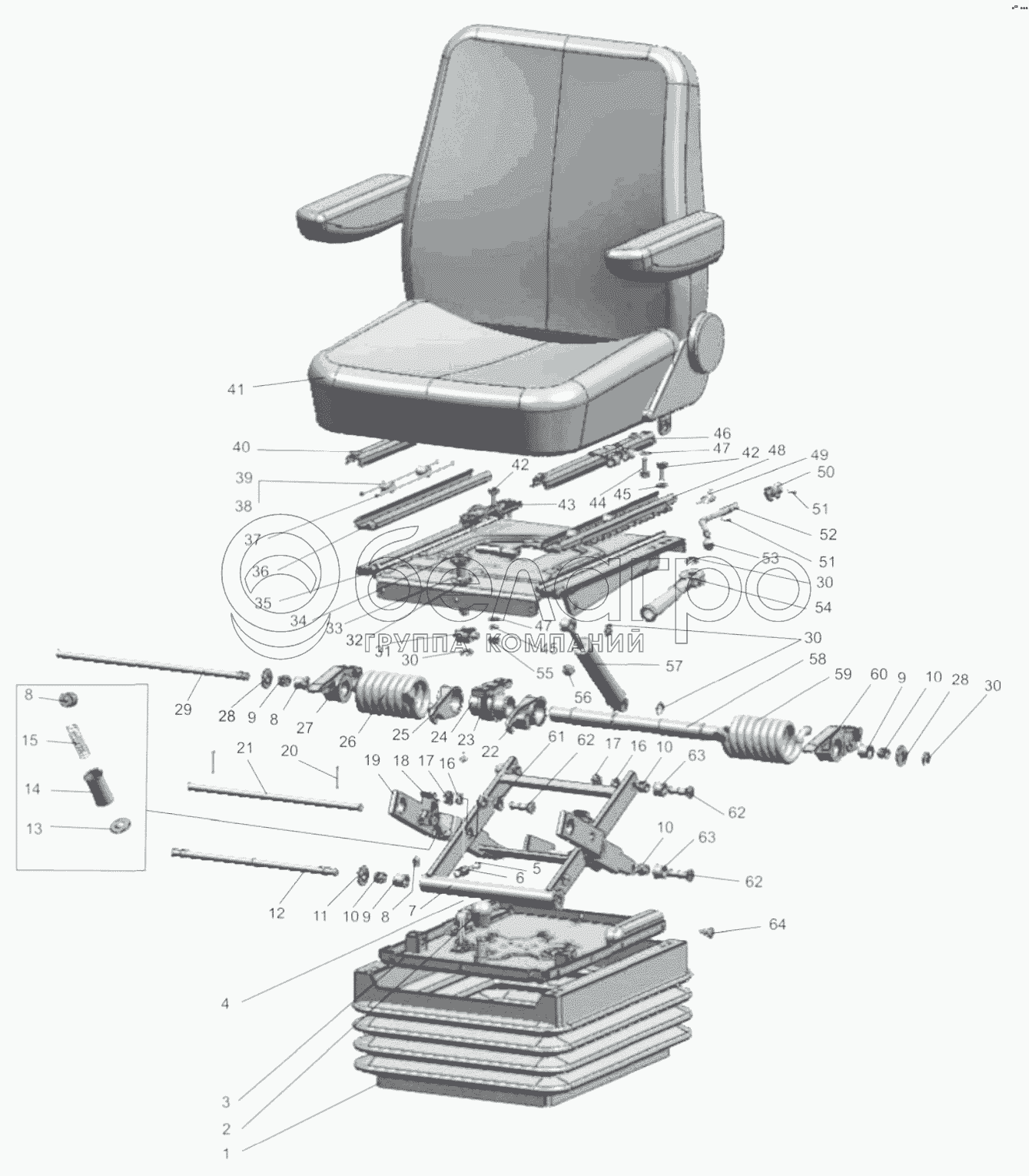 Сидіння оператора 80-6800010/80-6800010-01