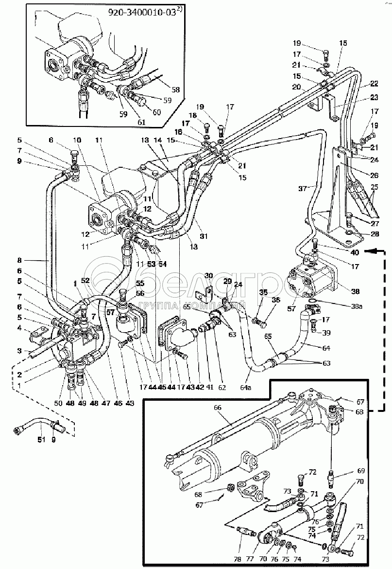 Рульовий механізм 920-3400010-01/-03