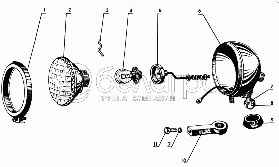 Фара задня