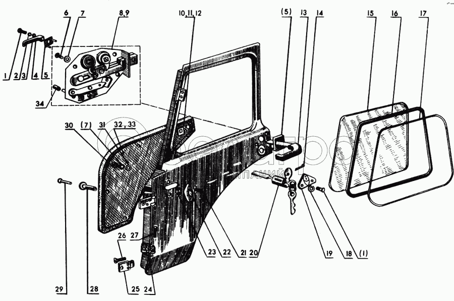 Двері кабіни