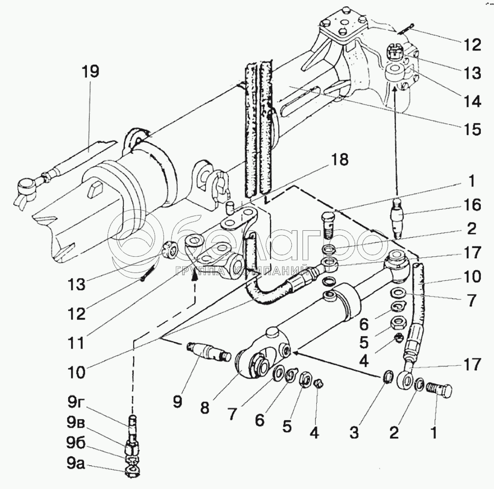 Гідроциліндр Ц63 та арматура ГОРУ