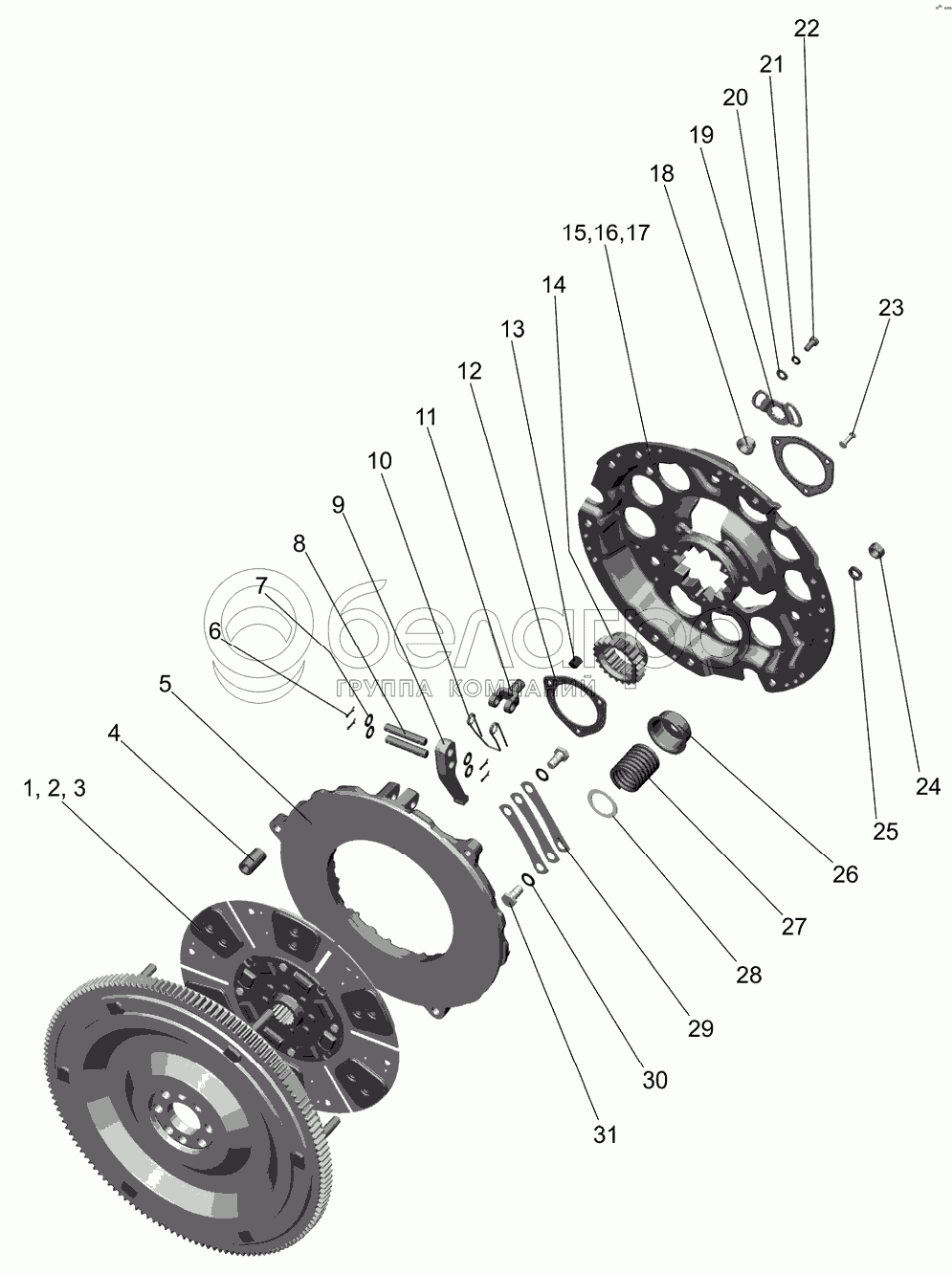 Установка зчеплення 240-1005009-06