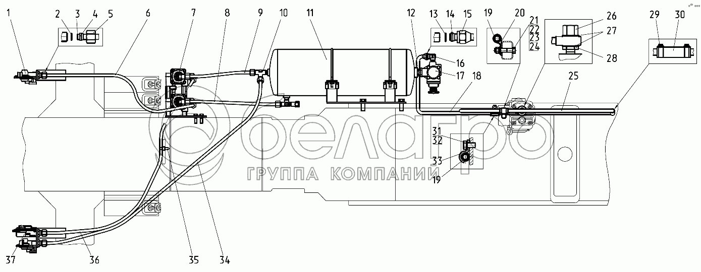 Пневмопривід 922-3506705/-01