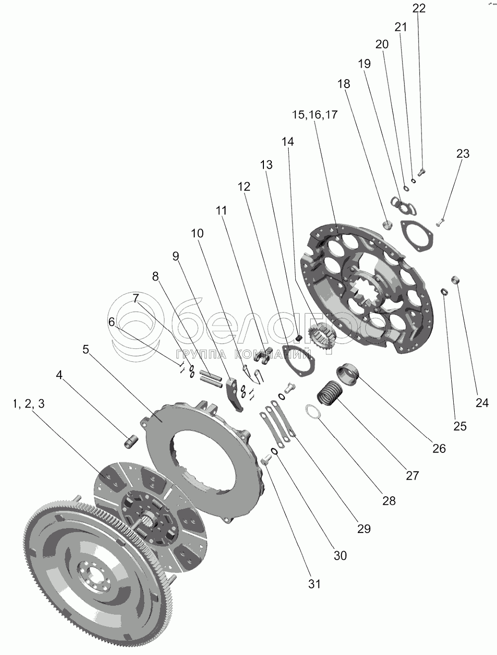 Установка зчеплення 240-1005009-06