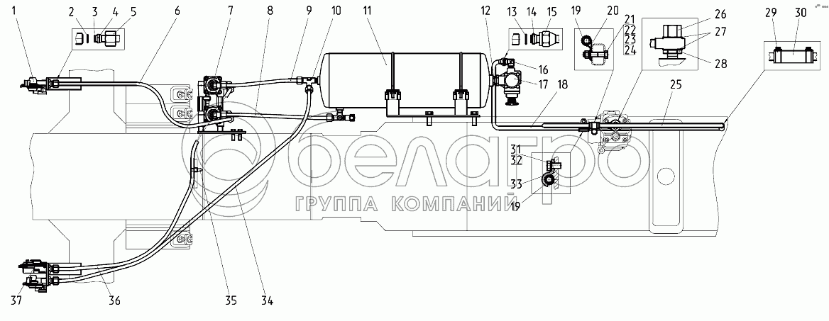 Пневмопривід 922-3506705/-01