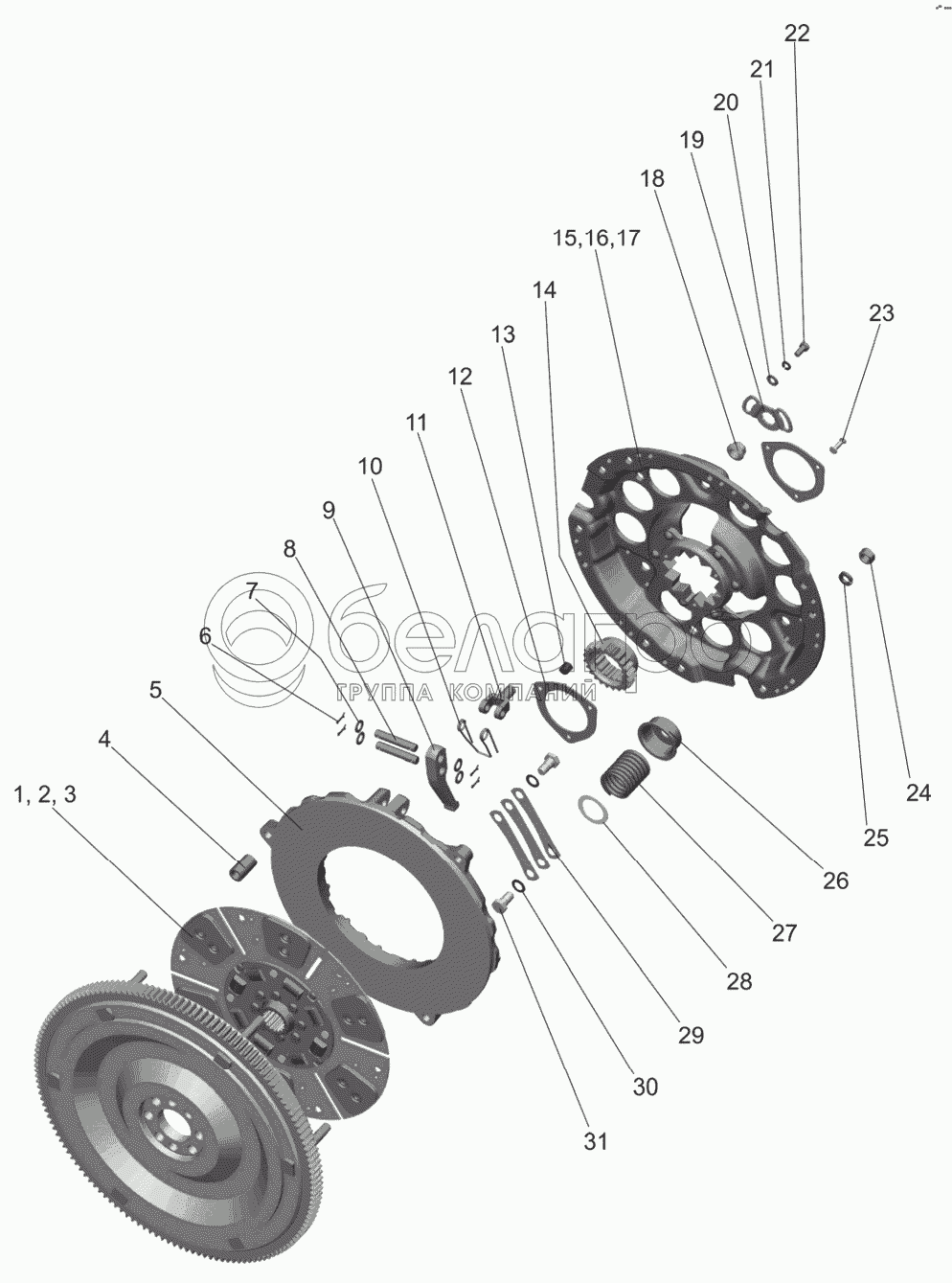 Установка зчеплення 240-1005009-06