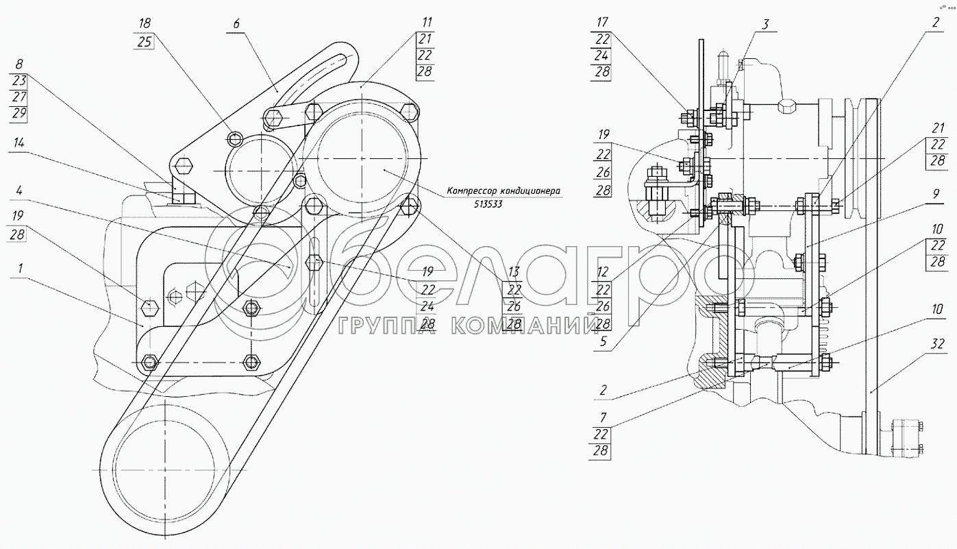 Компрессор кондиционера 950-8114010