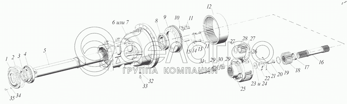 Кінцева передача 1221-2407500-02, 1221-2407500-03