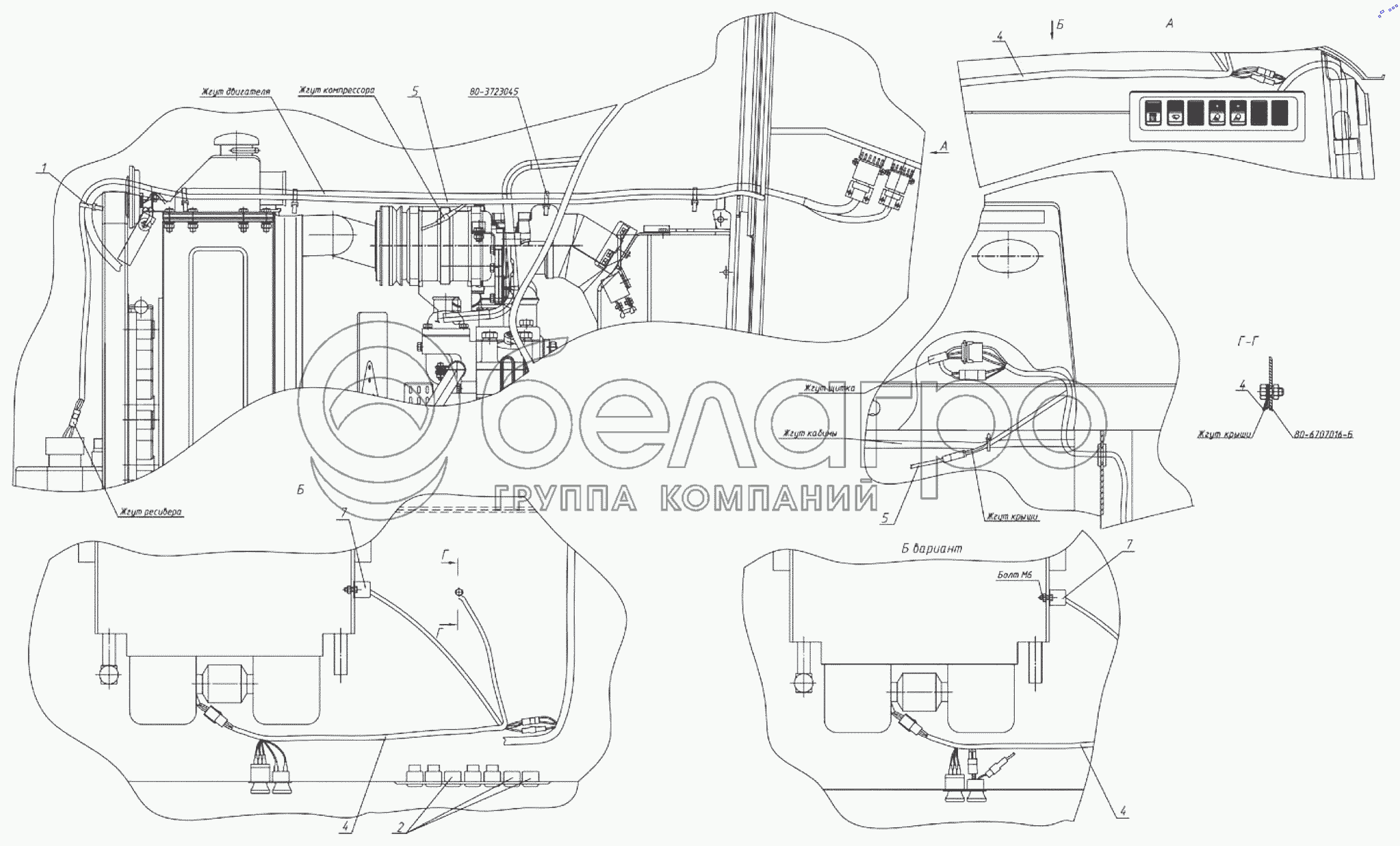 Електрообладнання кондиціонера 1221.6Е-3700115