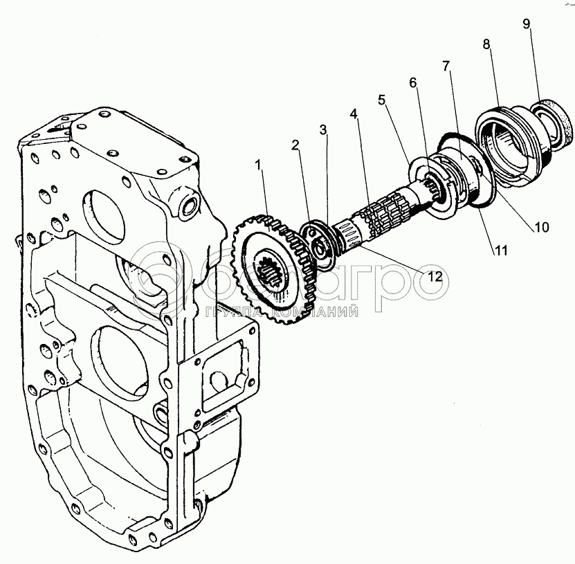 Приводний вал BOM;РТО Drive Shaft