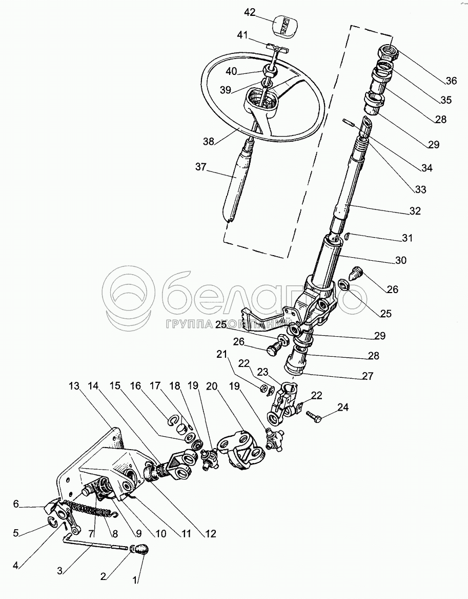 Привід рульового механізму; Steering Gear Drive
