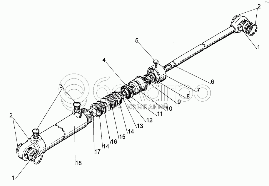 Цилиндр Ц40х160;Cylinder С40х160