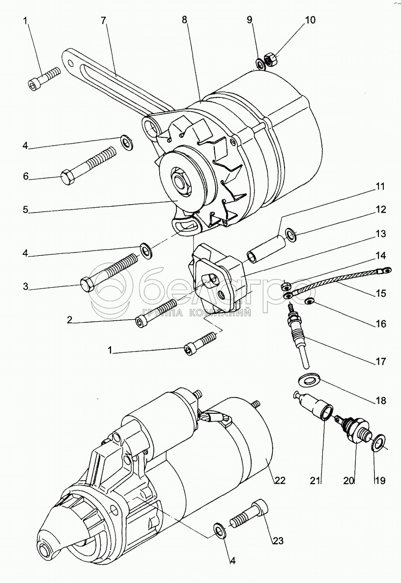 Генератор. Стартер;Alternator. Starter