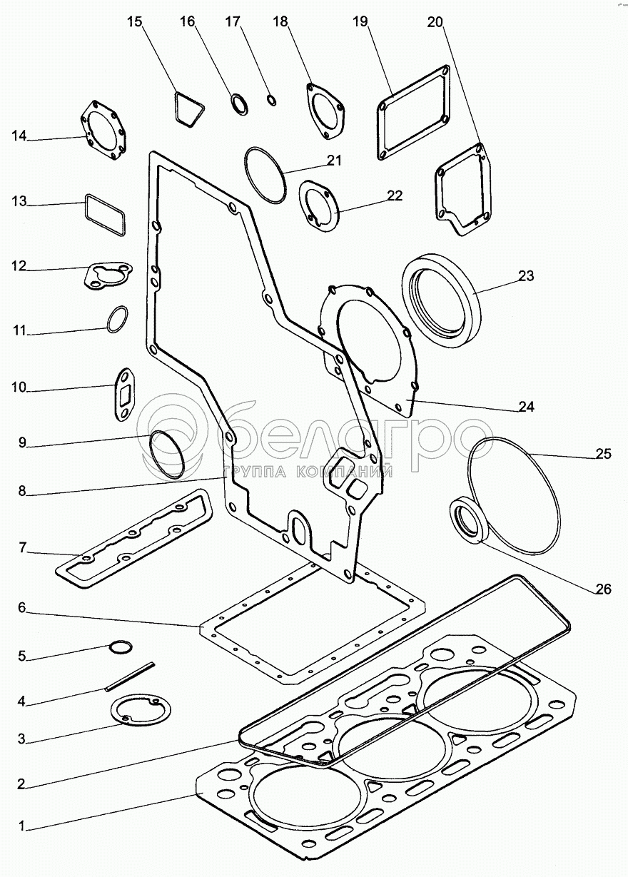 Комплект ущільнювачів; Sealing Sets
