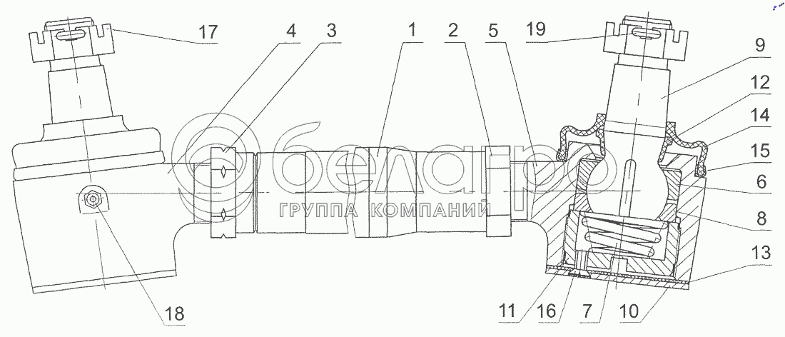 Рульова тяга 2522-3003010-01, 2522-3003010-А-01