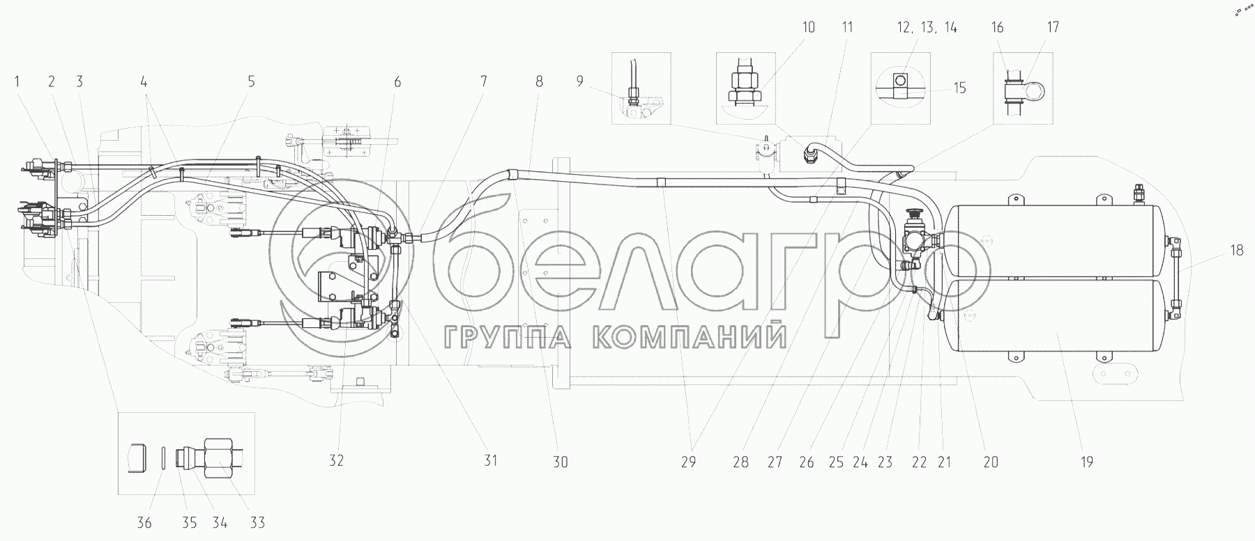 Пневмопривід (комбінований) 3522С-3506710
