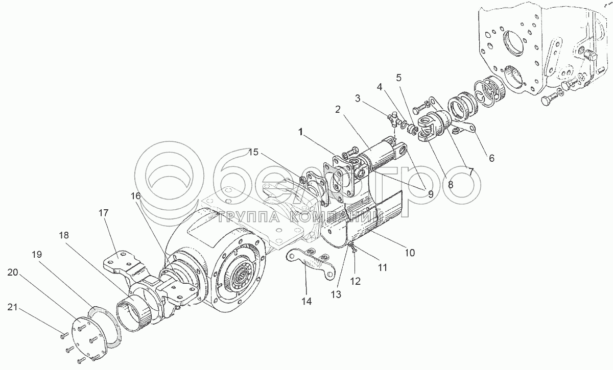 Привод карданный для тракторов «Беларус-421» 320Р-2302010-А, 320-2302020-01