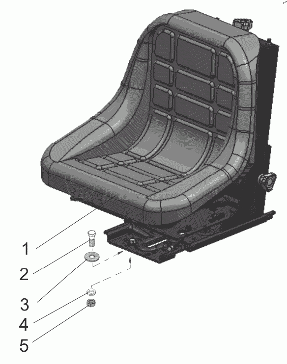 Установка сиденья 311-6800000-03, 320Р-6800000-01