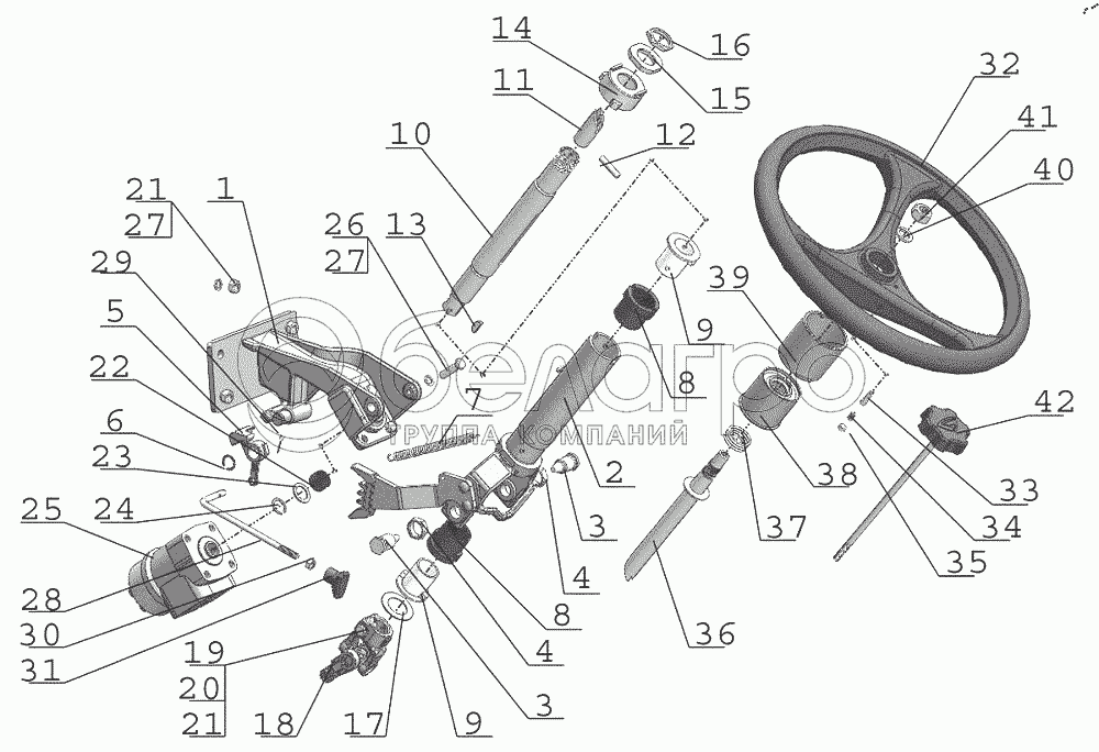 Рульова колонка 822-3401000-07