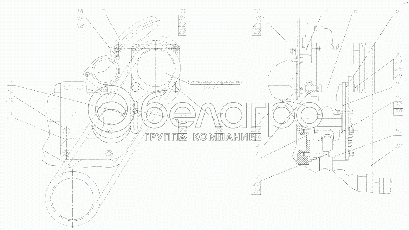 Встановлення компресора 952.6-8114010