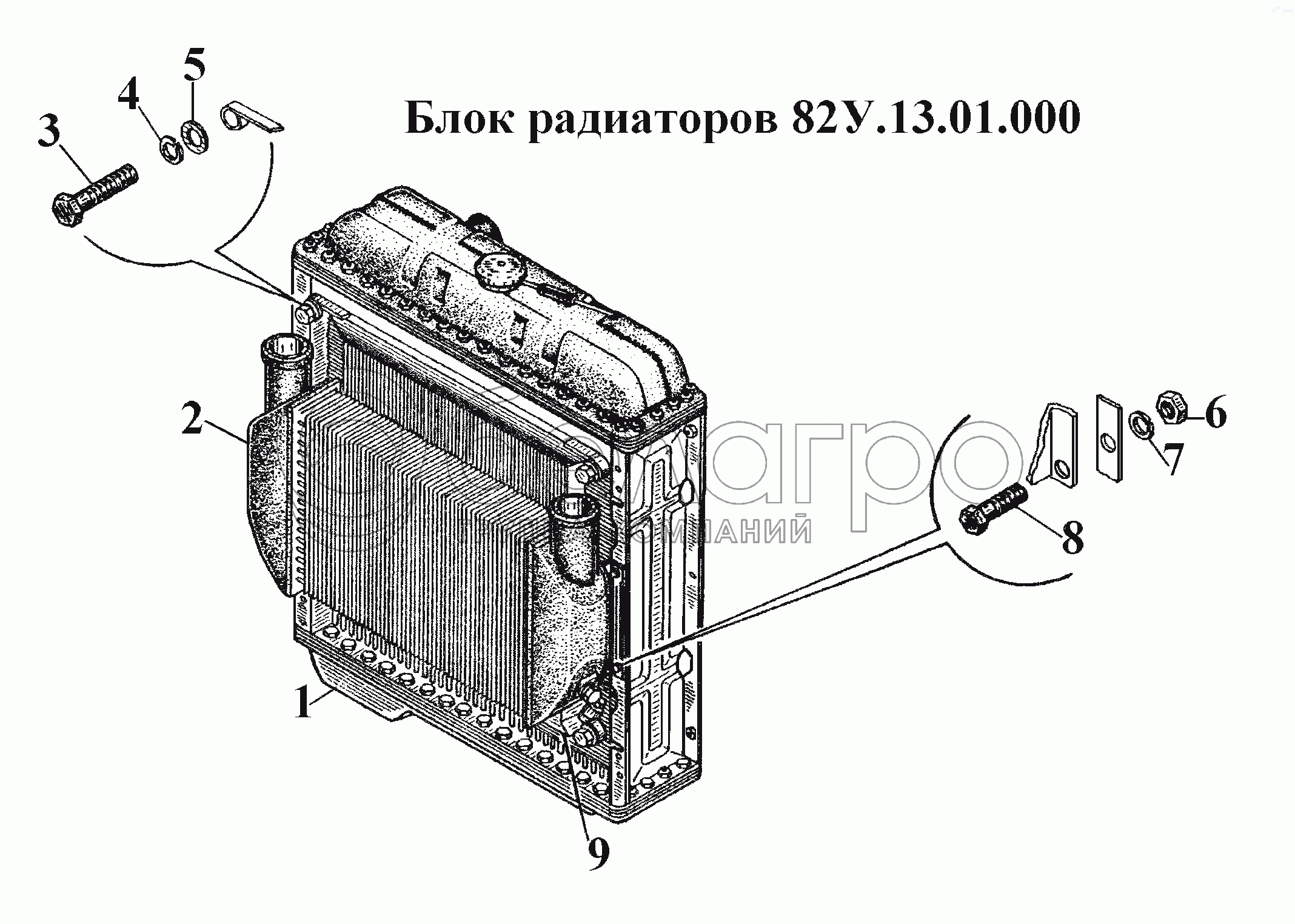 Блок радіаторів 82У.1301.000