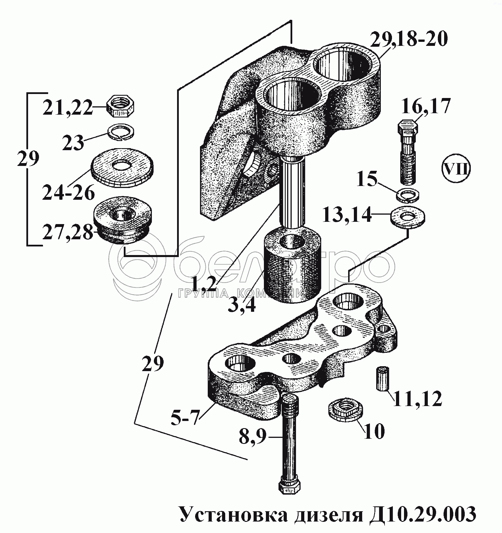 Встановлення дизельного двигуна Д10.29.003 (6)