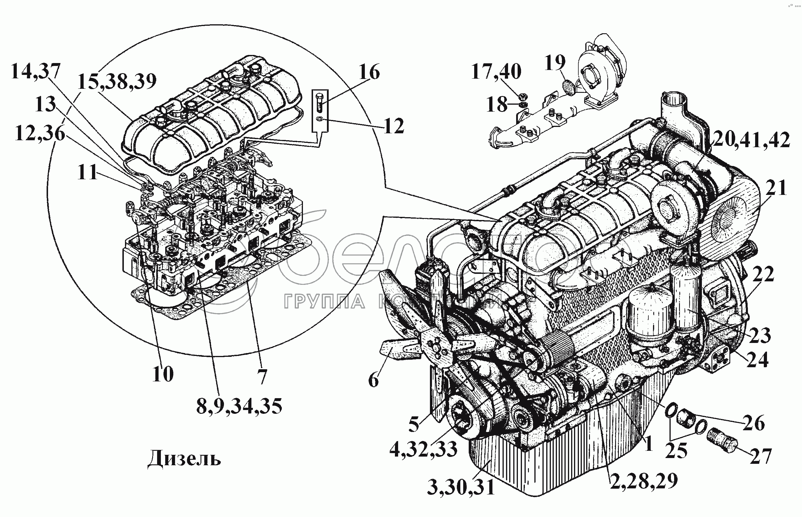 Дизель Д442-24-00с1, 442-24-00с1.10, 442-24-00с1.20 (1)