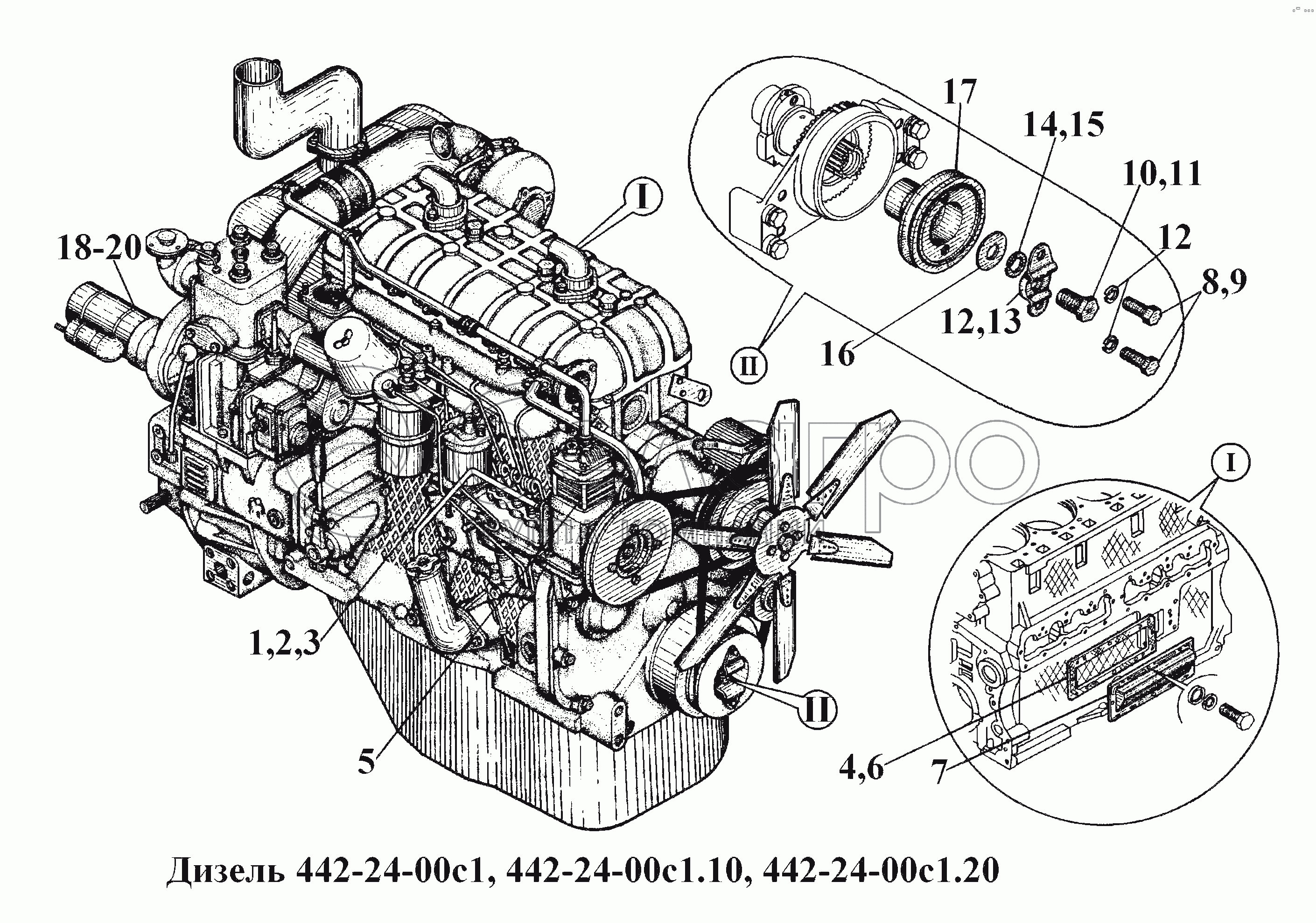 Дизель 442-24-00с1, 442-24-00с1.10, 442-24-00с1.20 (3)