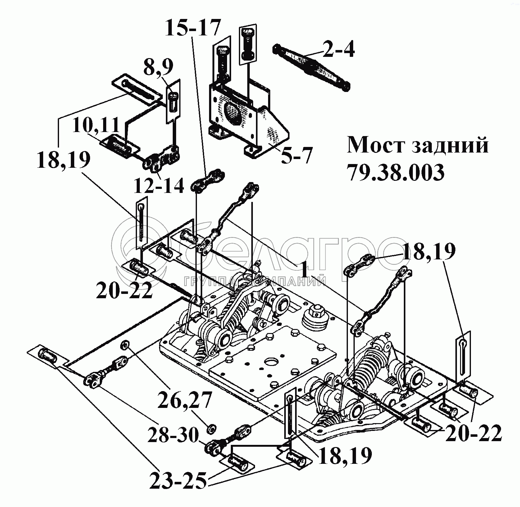 Задній міст 79.38.003 (3)
