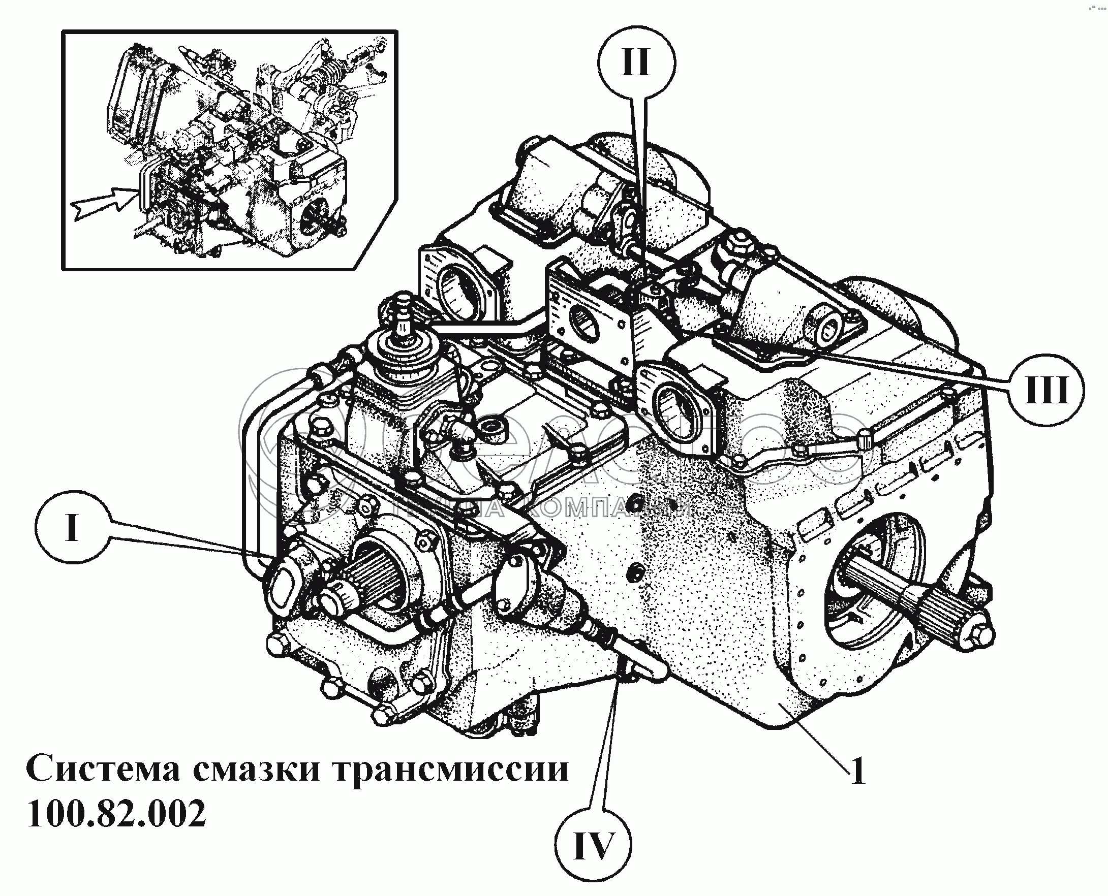 Система змащування трансмісії 100.82.002 (1)