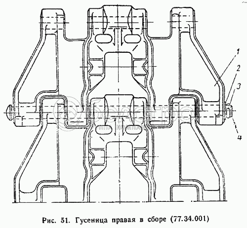Права гусениця у зборі (77.34.001)